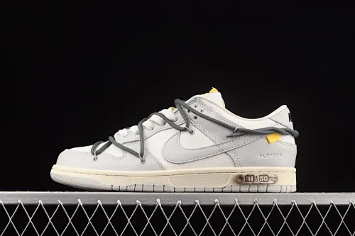 All Categories Nk SB Dunk Series Nk SB Dunk Low Low-top sneakers Cost-effective version OF x Nk Dunk Low OW Gray Casual Sports Skateboard Shoes DM1602-105